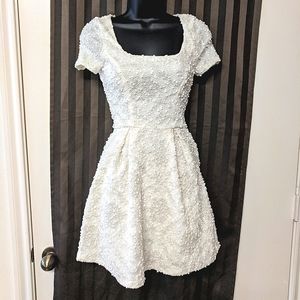 Fancy off White Mini Dress